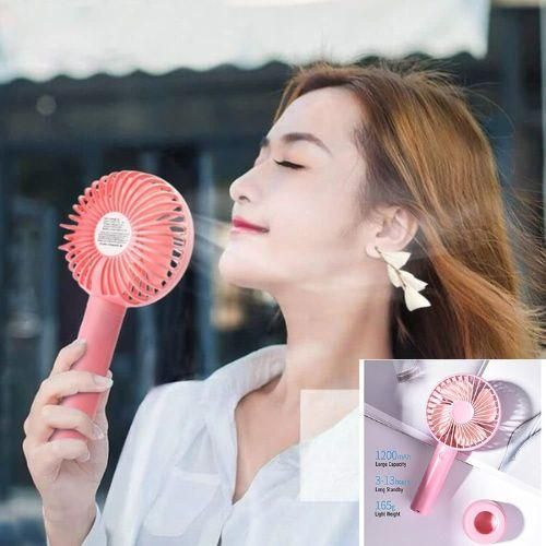 Rechargeable Handheld Mini Hand Fan Battery Operated  (Multicolor)