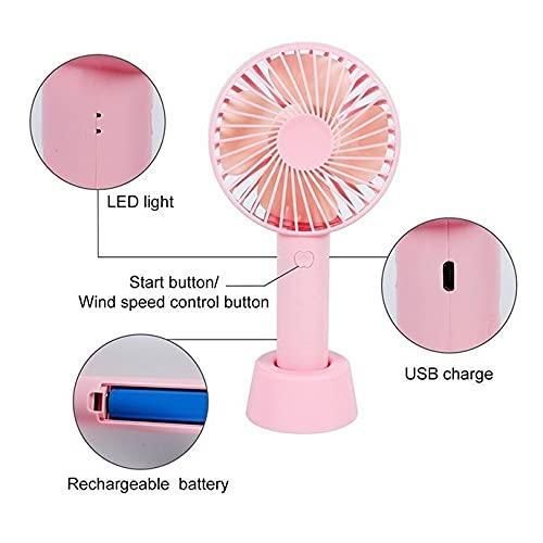 Rechargeable Handheld Mini Hand Fan Battery Operated  (Multicolor)