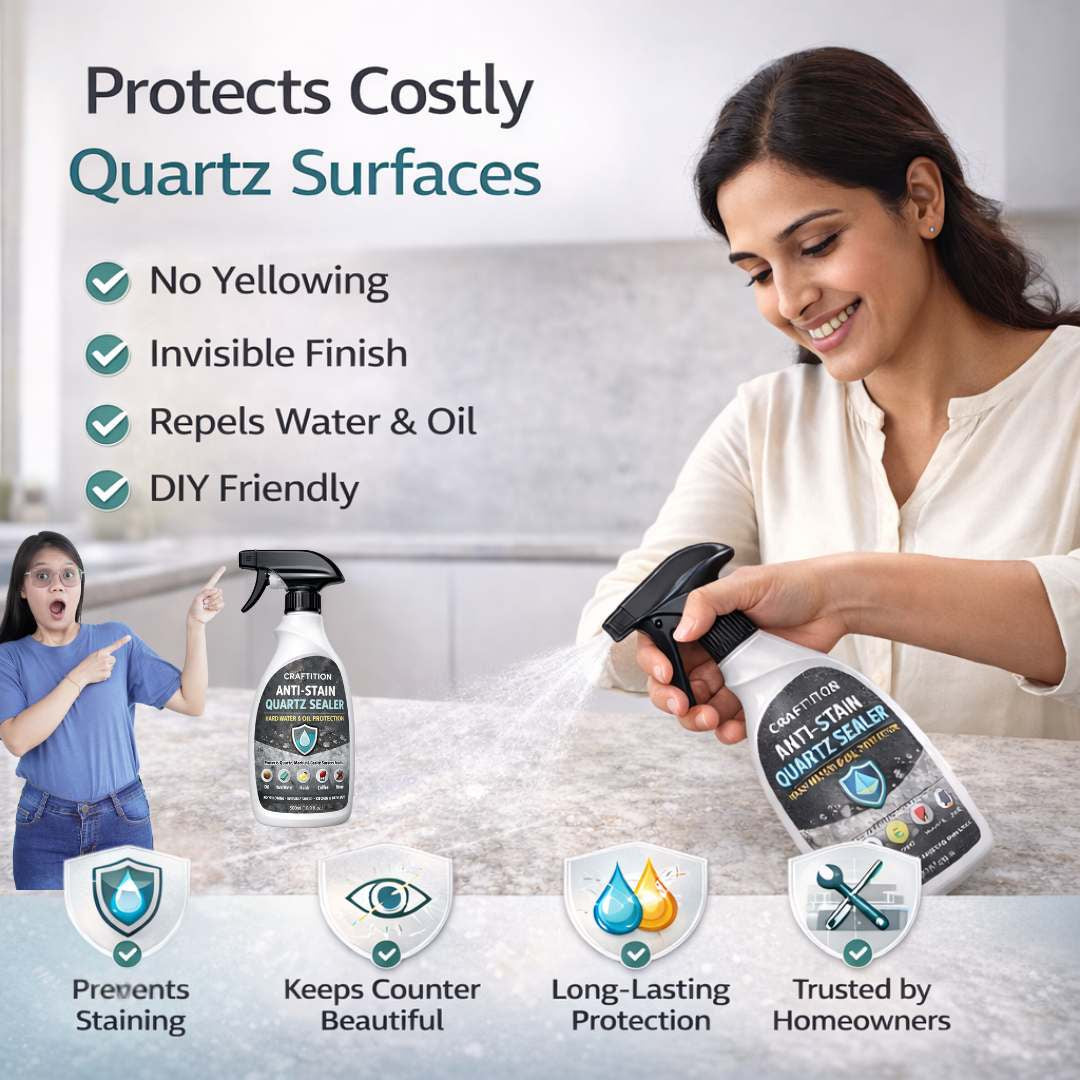 Anti-Stain Quartz Sealer – Hard Water & Oil Protection