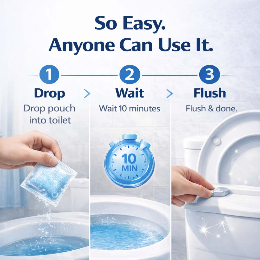 Scrubbing Bubbles Easy-Clean Foaming Pouches - The Self-Scrubbing "Drop & Flush" Solution