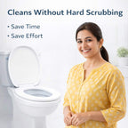 PumiShine Heavy-Duty Toilet Scrubber – Extra Long Handle + 7 Replacement Heads