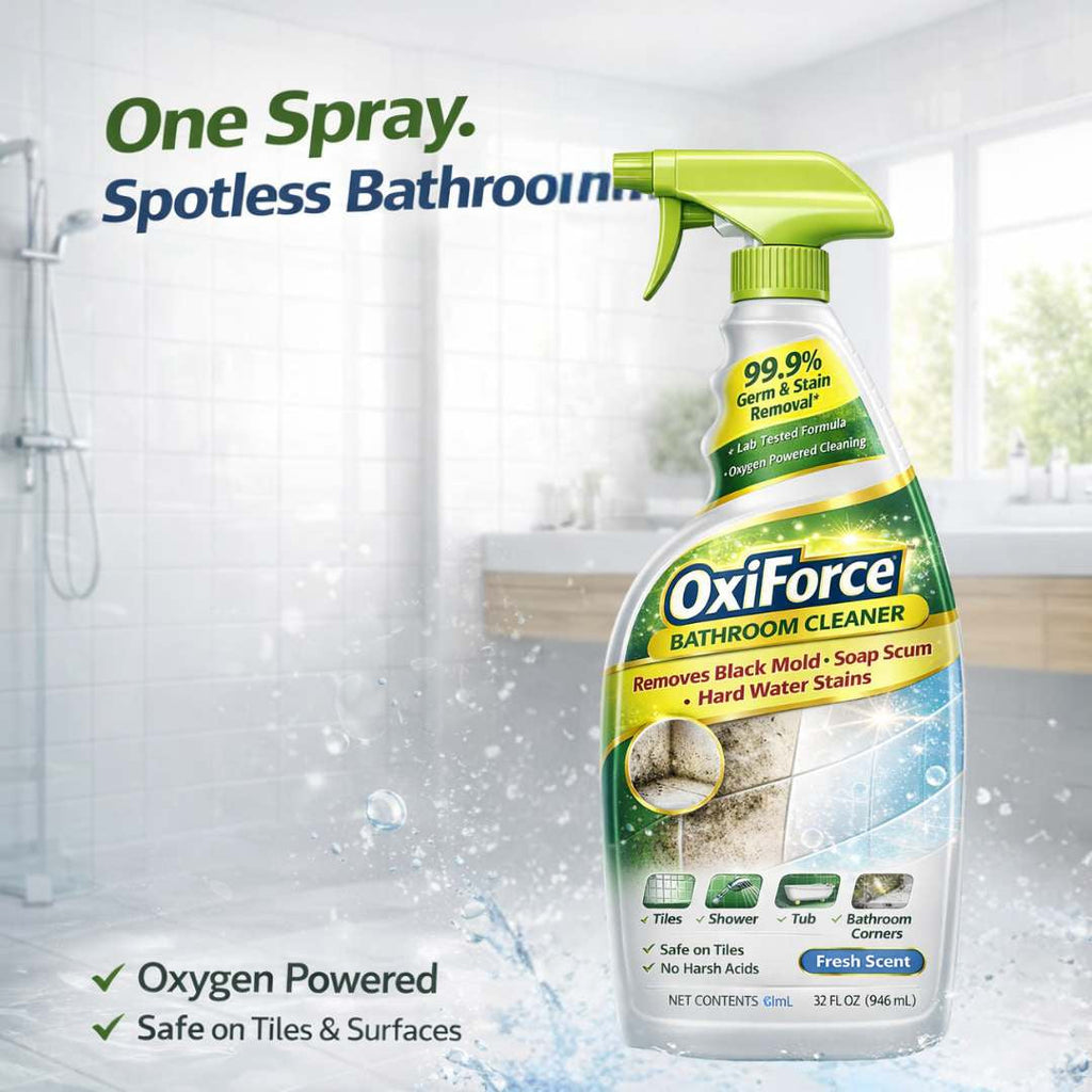OxiForce Bathroom Cleaner - Shower, Tub & Tile Shine Every Corner | Buy 1 Get 2 Free