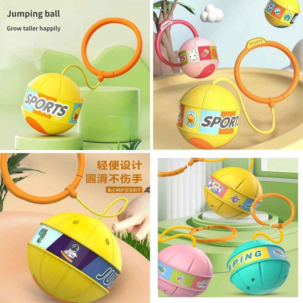 Skip Ball, Portable Foldable Colorful Flash Wheel Swing Ball, Kids Toys