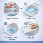 Scrubbing Bubbles Easy-Clean Foaming Pouches - The Self-Scrubbing "Drop & Flush" Solution
