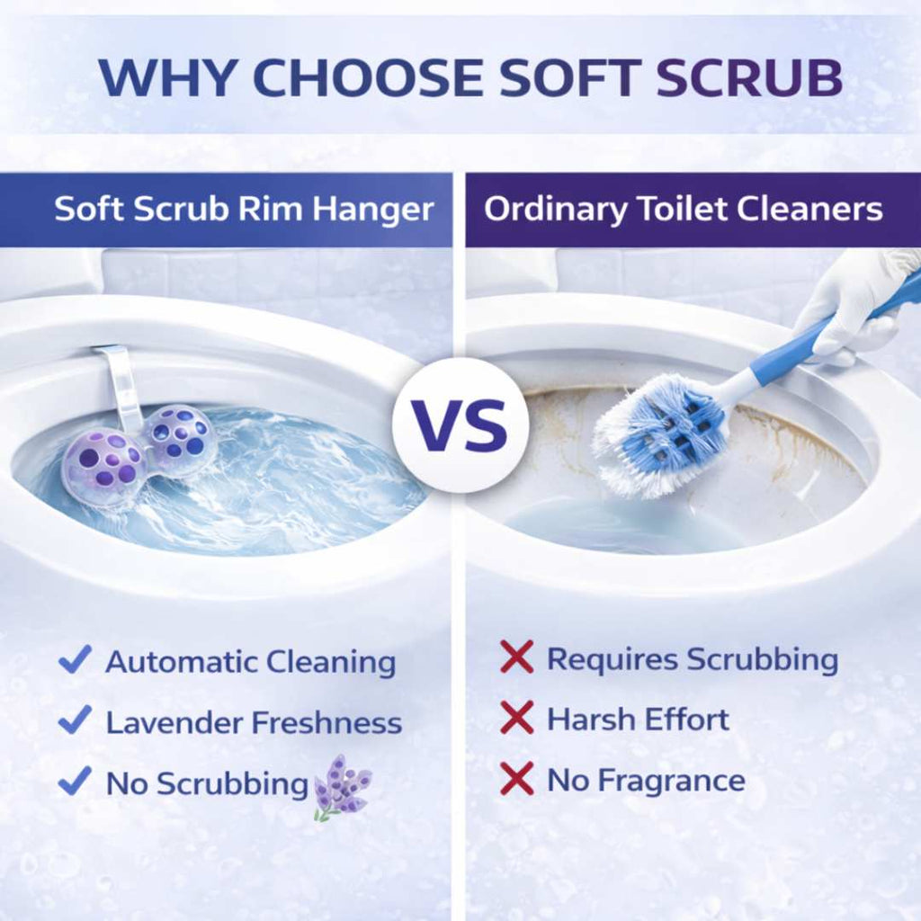 Soft Scrub 4-in-1 Rim Hanger Toilet Bowl Cleaner - Lavender Fragrance