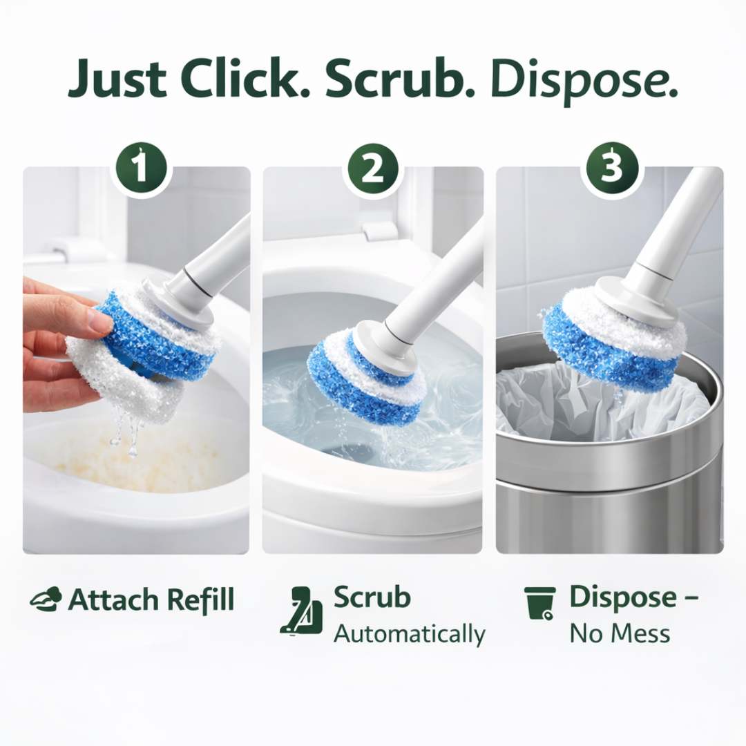 ToiletWand Rainforest Refills - 3-in-1 Automatic Scrubbing & Disinfecting Heads