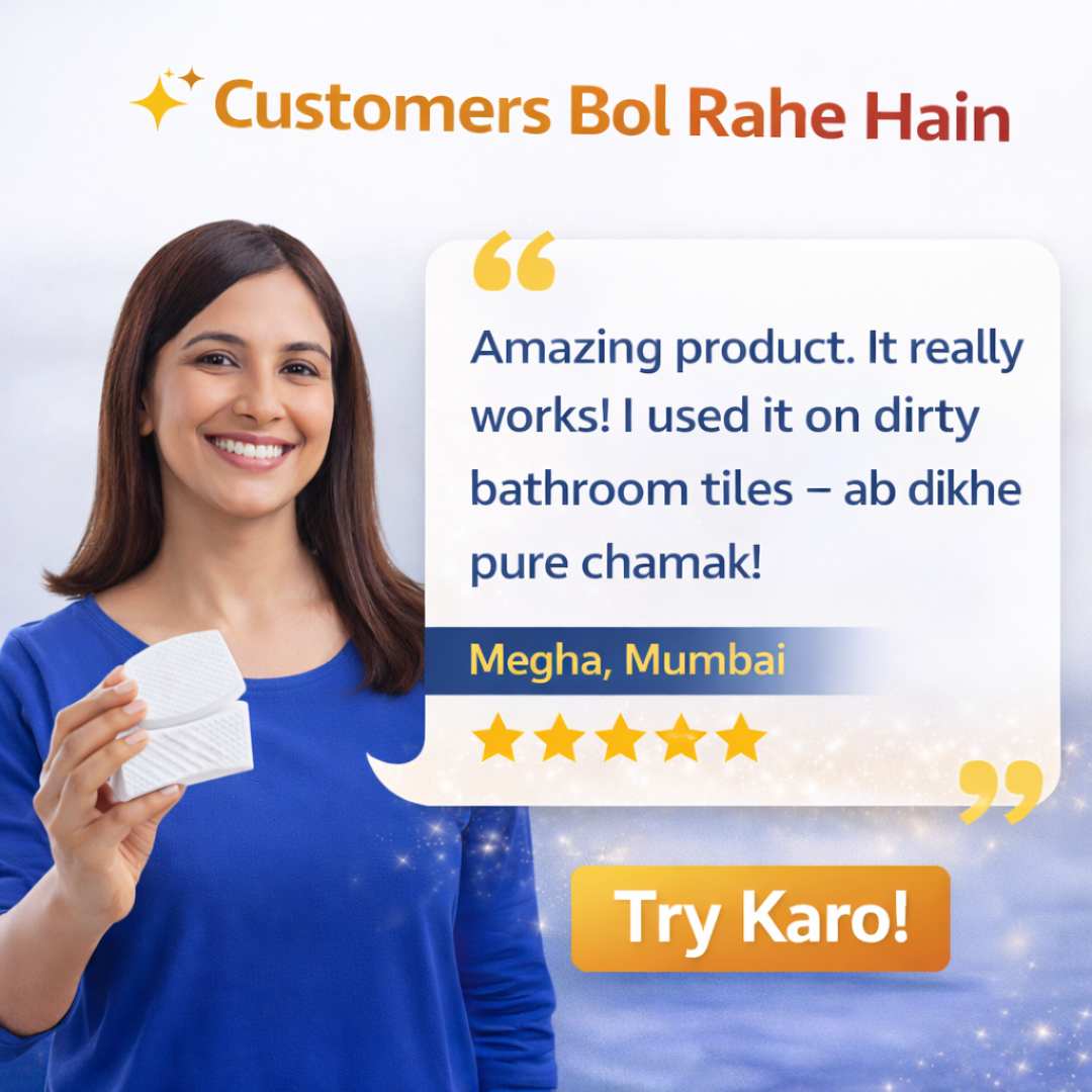 Instant Magic Eraser Sponges – Universal Stain & Scuff Remover (10x more powerful)