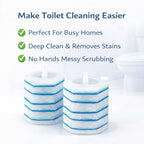 PumiShine Heavy-Duty Toilet Scrubber – Extra Long Handle + 7 Replacement Heads